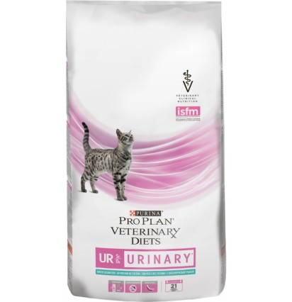 Purina UR Urinary ветеринарная диета сухой корм для кошек Уринари при МКБ с океанической рыбой 1,5 кг. 